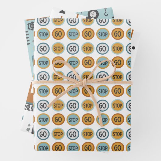 Dig it Pattern Boys Geschenkpapier Set (Beispiel)