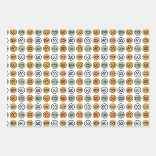 Dig it Pattern Boys Geschenkpapier Set (Vorderseite)