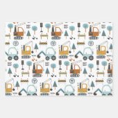 Dig it Pattern Boys Geschenkpapier Set (Vorderseite 3)