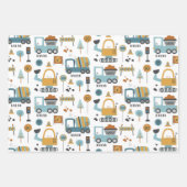 Dig it Pattern Boys Geschenkpapier Set (Vorderseite)