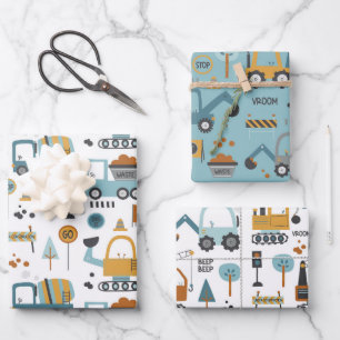 Dig it Pattern Boys Geschenkpapier Set