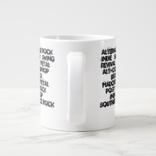 Dig Me out '90er Musik Genres Jumbo-Kaffee-Cup Jumbo-Tasse (Rückseite)