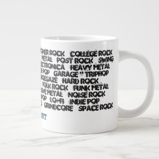 Dig Me out '90er Musik Genres Jumbo-Kaffee-Cup Jumbo-Tasse (Rechts)