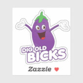 DIG OLD BICKS AUFKLEBER (Blatt)
