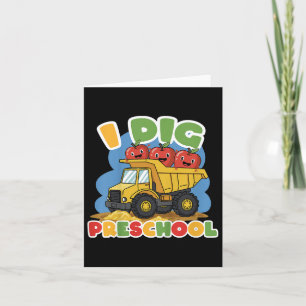 Dig Preschool ersten Tag zurück zu den Schülern Karte
