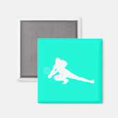 Dig Silhouette Magnet Türkis (Vorderseite/Rückseite)