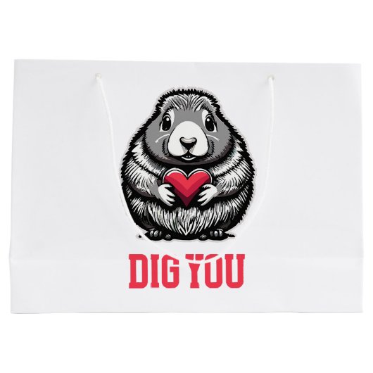 Dig You Große Geschenktüte (Rückseite)