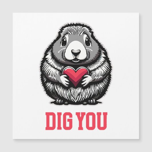 Dig You Magnetkarte (Vorderseite)