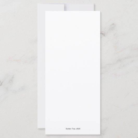 DigAI Golden Jubilee Golden Tree Card (Rückseite)