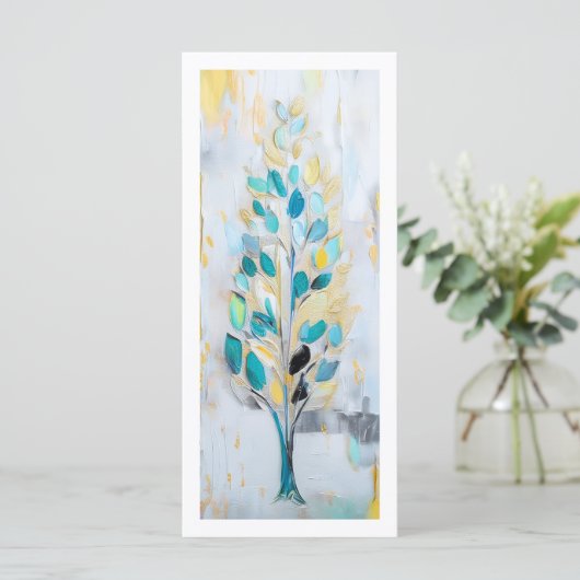 DigAI Golden Jubilee Sea Foam Bloom Card (Stehend Vorderseite)