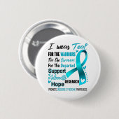 Digeorge Syndrom Aufklärung Monat Band Geschenke Button (Vorne & Hinten)