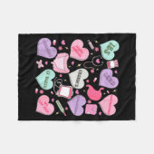 Digestive Divas Gastroenterology Nurse Valentine E Fleecedecke (Vorderseite (Horizontal))