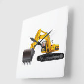 Digger-Bild für die Quadrat-Wand-Uhr Quadratische Wanduhr (Winkel)