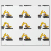 Digger-Bild für glänzendes Papier Geschenkpapier (Flach)