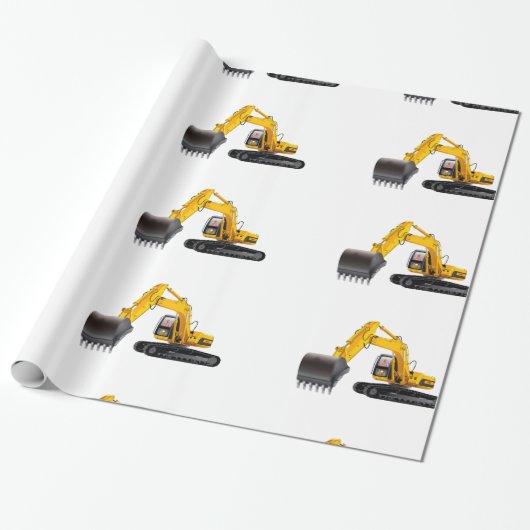 Digger-Bild für glänzendes Papier Geschenkpapier (Ungerollt)