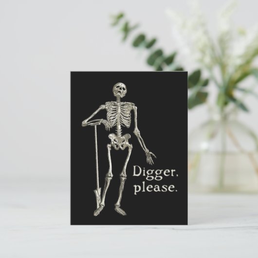 Digger, bitte. postkarte (Stehend Vorderseite)