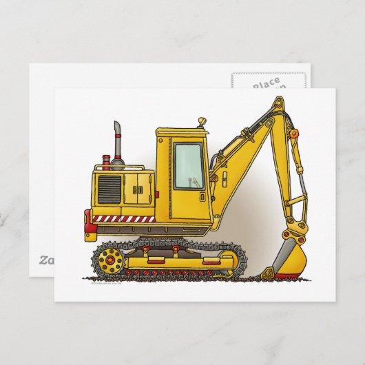 Digger Shooting Post Card Postkarte (Vorne/Hinten)