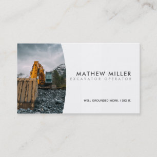 Digger Slogans Business Cards Visitenkarte