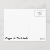 Digger Strike eine Pose Postkarte (Rückseite)