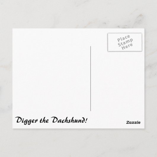 Digger Strike eine Pose Postkarte (Rückseite)