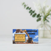 Digger-Traktor Visitenkarte (Stehend Vorderseite)