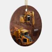 Digger und Dump Truck Keramik Ornament (Rechts)