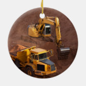 Digger und Dump Truck Keramik Ornament (Hinten)
