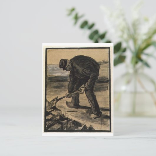 Digger, Vincent van Gogh Postkarte (Stehend Vorderseite)