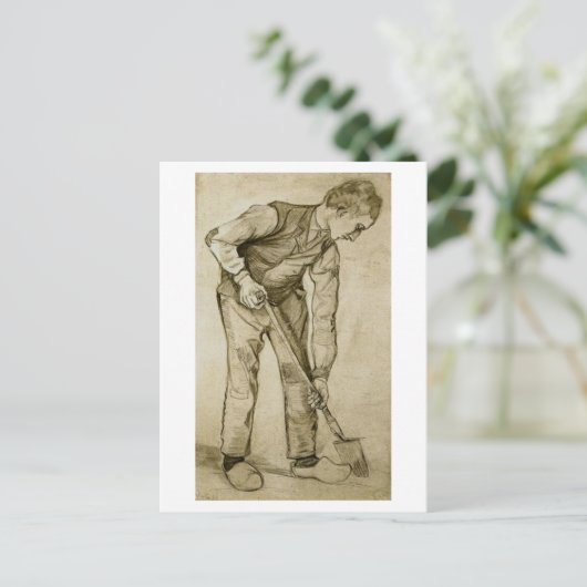 Digger, Vincent van Gogh Postkarte (Stehend Vorderseite)