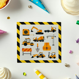 Diggers Construction Party Paper Napkins Serviette