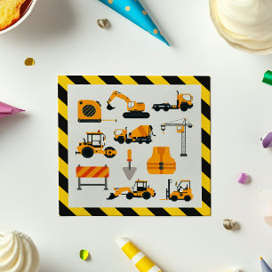 Diggers Construction Party Paper Napkins Serviette