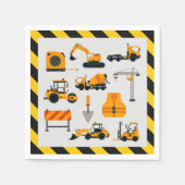 Diggers Construction Party Paper Napkins Serviette (Vorderseite)