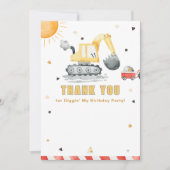 Diggin’ It Digger Birthday Thank You Card (Vorderseite)