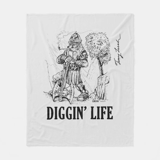 Diggin' Life Fleece Blanket (Vorderseite)