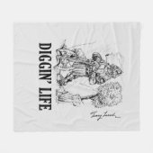Diggin' Life Fleece Blanket (Vorderseite (Horizontal))