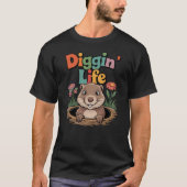 Diggin’ Life Funny Gopher T-Shirt (Vorderseite)