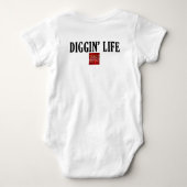 Diggin' Life One Piece Baby Strampler (Rückseite)