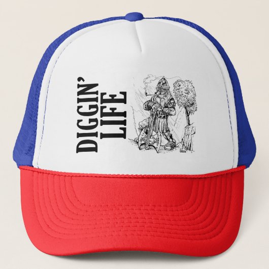 Diggin" Life Trucker Hat Truckerkappe (Vorderseite)