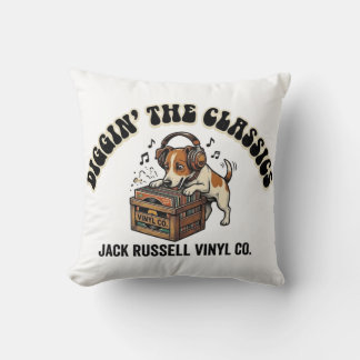 Diggin 'The Classics - Jack Russell Vinyl Co. Kissen