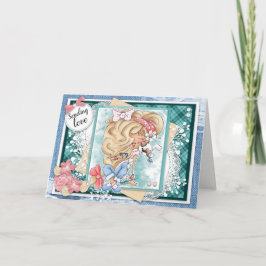 Digi Doodles sendet Liebe Grußkarte Karte