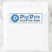 Digibyte-Aufkleber Rechteckiger Aufkleber (Tasche)