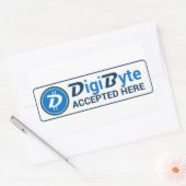Digibyte-Aufkleber Rechteckiger Aufkleber (Umschlag)