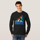 Digibyte Dgb Crypto Mountain Sun Rays Cryptocurren T-Shirt (Vorne ganz)