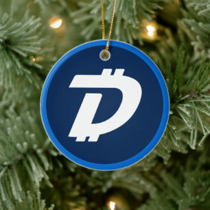 Digibyte (DGB) Kryptowährungsblockkette Keramik Ornament