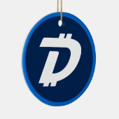 Digibyte (DGB) Kryptowährungsblockkette Keramik Ornament (Rechts)