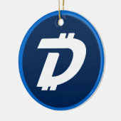Digibyte (DGB) Kryptowährungsblockkette Keramik Ornament (Links)