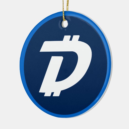 Digibyte (DGB) Kryptowährungsblockkette Keramik Ornament (Links)