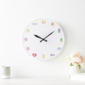 Digimon: Digidestined Crests Clock Große Wanduhr (Zuhause)