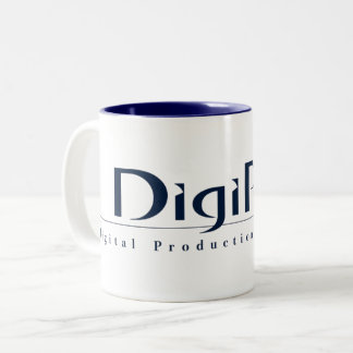 DigiPro_Logo_Tasse Zweifarbige Tasse