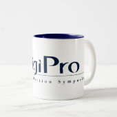 DigiPro_Logo_Tasse Zweifarbige Tasse (VorderseiteRechts)